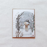 "Merry Christmas" Snowman Christmas Card