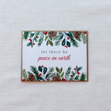 "Let There Be Peace on Earth" Greenery Christmas Card