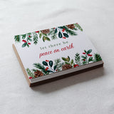 Boxed Variety Set of Christmas Cards - Pinecones and Greenery