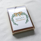 "Merry Christmas" Wreath Christmas Card