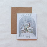 Boxed Variety Set of Christmas Cards - Snowy Village