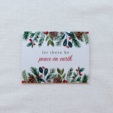 "Let There Be Peace on Earth" Greenery Christmas Card