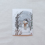 "Merry Christmas" Snowman Christmas Card