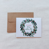 Boxed Variety Set of Christmas Cards - Pinecones and Greenery