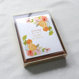 Orange Floral Birthday Card