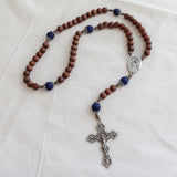 Divine Mercy and Saint Faustina Lapis Lazuli Rosary