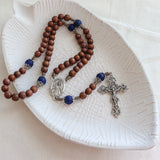 Divine Mercy and Saint Faustina Lapis Lazuli Rosary