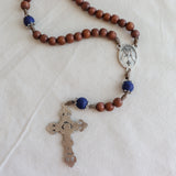 Divine Mercy and Saint Faustina Lapis Lazuli Rosary