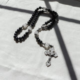 Communion Chalice Black and Silver Baptism Rosary