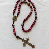 Miraculous Medal Tiger Eye Rosary