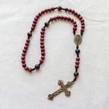 Miraculous Medal Tiger Eye Rosary