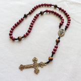 Miraculous Medal Tiger Eye Rosary