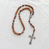 Sacred Heart Holy Land Olive Wood Rosary