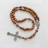 Sacred Heart Holy Land Olive Wood Rosary