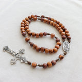 Sacred Heart Holy Land Olive Wood Rosary