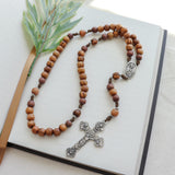 Sacred Heart Holy Land Olive Wood Rosary