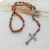 Sacred Heart Holy Land Olive Wood Rosary