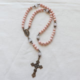 Our Lady of Guadalupe Pink and Bronze Rosary