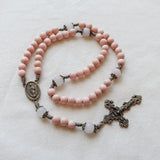 Our Lady of Guadalupe Pink and Bronze Rosary