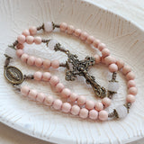 Our Lady of Guadalupe Pink and Bronze Rosary