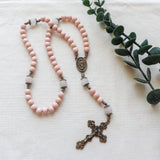 Our Lady of Guadalupe Pink and Bronze Rosary