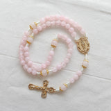 Our Lady of Guadalupe Rose Quartz Rosary