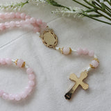 Our Lady of Guadalupe Rose Quartz Rosary