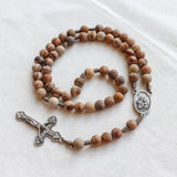 Saint Joseph Jasper Stone Rosary