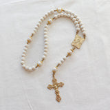 Madonna and Child White Calcutta Rosary