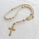 Madonna and Child White Calcutta Rosary