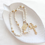 Madonna and Child White Calcutta Rosary