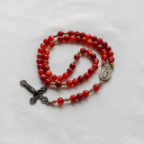 Our Lady of Guadalupe Red Agate Rosary