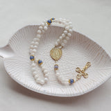 White Moonstone Bridal Rosary