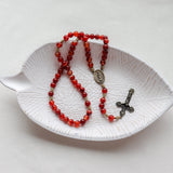 Our Lady of Guadalupe Red Agate Rosary