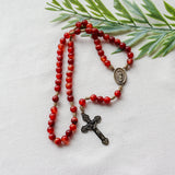 Our Lady of Guadalupe Red Agate Rosary