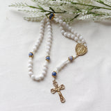 White Moonstone Bridal Rosary