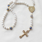 White Moonstone Bridal Rosary