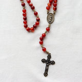 Our Lady of Guadalupe Red Agate Rosary