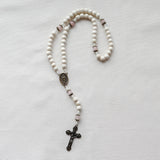 Our Lady of Guadalupe White and Bronze Rosary