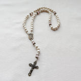 Our Lady of Guadalupe White and Bronze Rosary