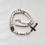 Our Lady of Guadalupe White and Bronze Rosary