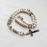 Our Lady of Guadalupe White and Bronze Rosary