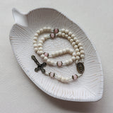 Our Lady of Guadalupe White and Bronze Rosary