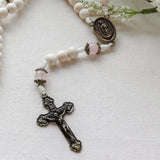 Our Lady of Guadalupe White and Bronze Rosary