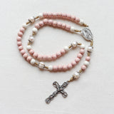 St. Therese of Lisieux Freshwater Pearl Pink Rosary