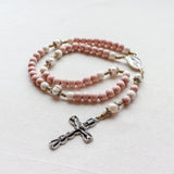 St. Therese of Lisieux Freshwater Pearl Pink Rosary