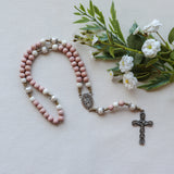 St. Therese of Lisieux Freshwater Pearl Pink Rosary