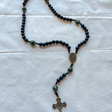 Saint Michael African Turquoise Rosary