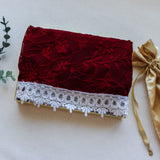 Pentecost Red and White Lace Shawl Wrap Veil