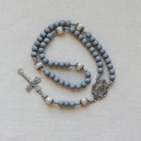 Freshwater Pearl Our Lady of Lourdes Gray Rosary